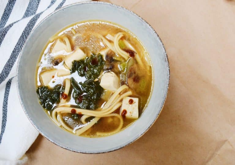 Instant Pot Miso Ginger Udon Noodle Soup