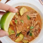 This bold, spicy, and creamy Thai-style curry gives take out a run for its money. This sauce is THE definition of umami. Packed with flavor from cooking for hours in the slow cooker and filled with nutrients, it’s a comforting and filling dish ready to satisfy your Thai food cravings.
