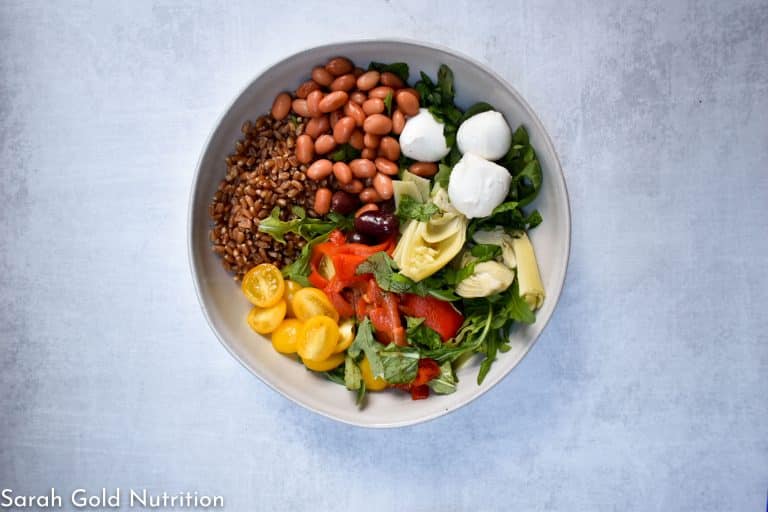 Wheat Berry Caprese Grain Bowl