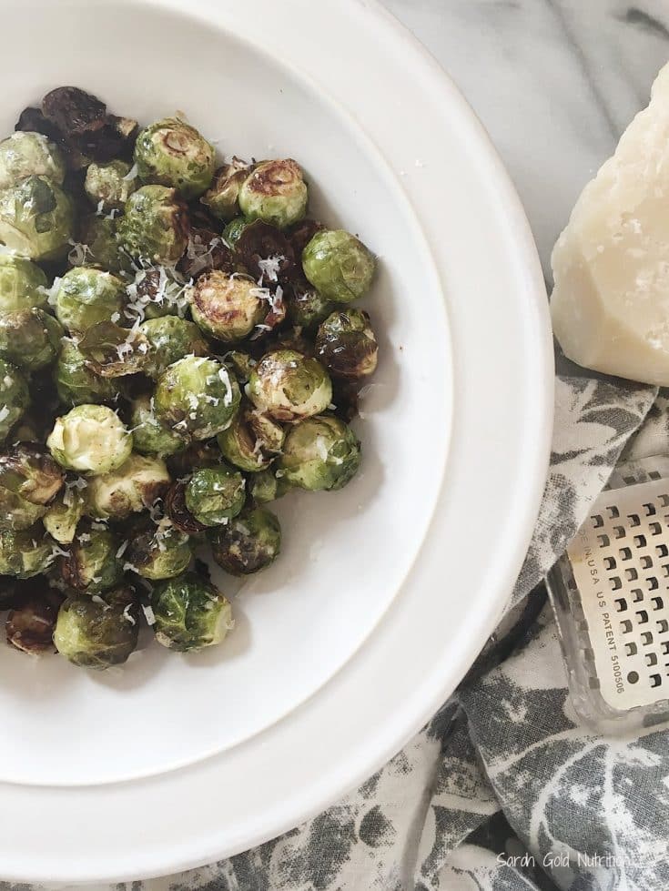 Inspired by truffle Parmesan fries, this is the dish for Brussels sprouts lovers and naysayers alike (I promise!).