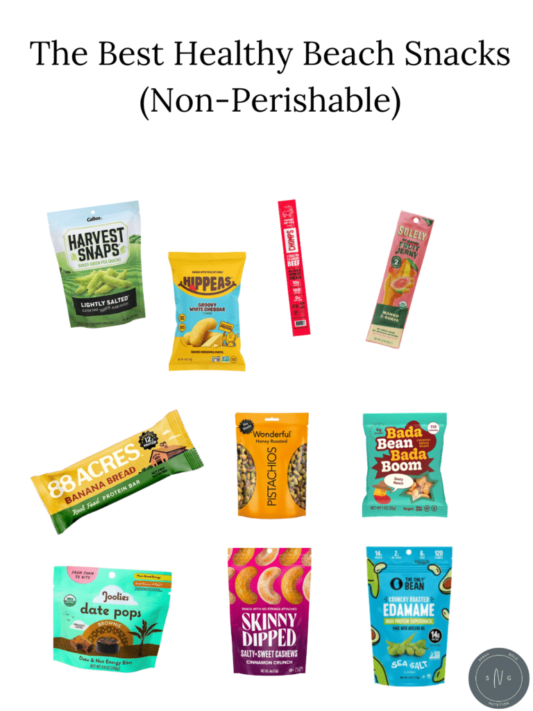 screenshots of all of the packaged snacks on the list